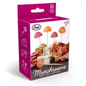 Fred & Friends - Munchrooms Party Picks for Charcuterie Boards & Appetizers